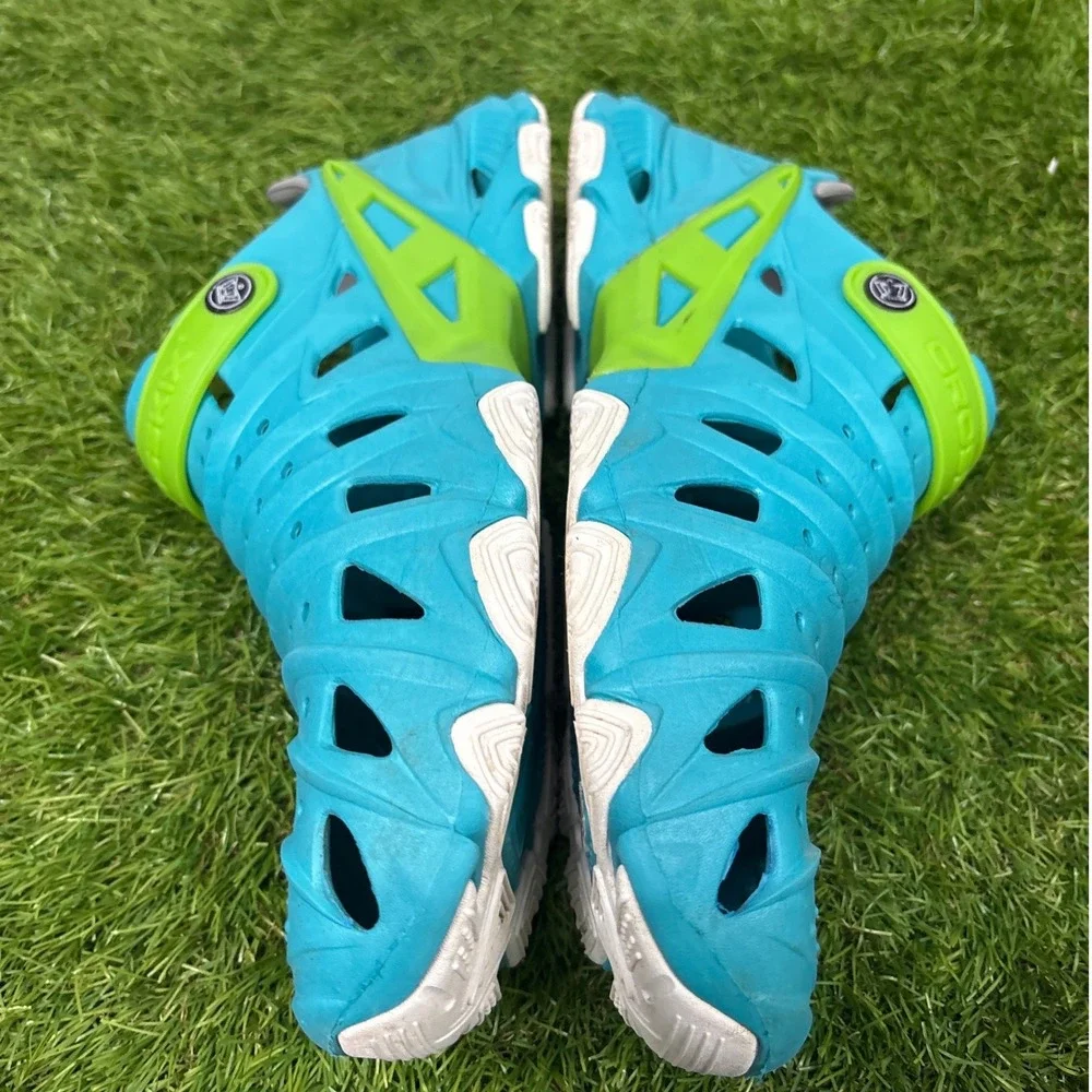 Crosskix 2.0 Water‎ Shoes Mens Size 11 Turquoise Blue Lime Green Good Clogs